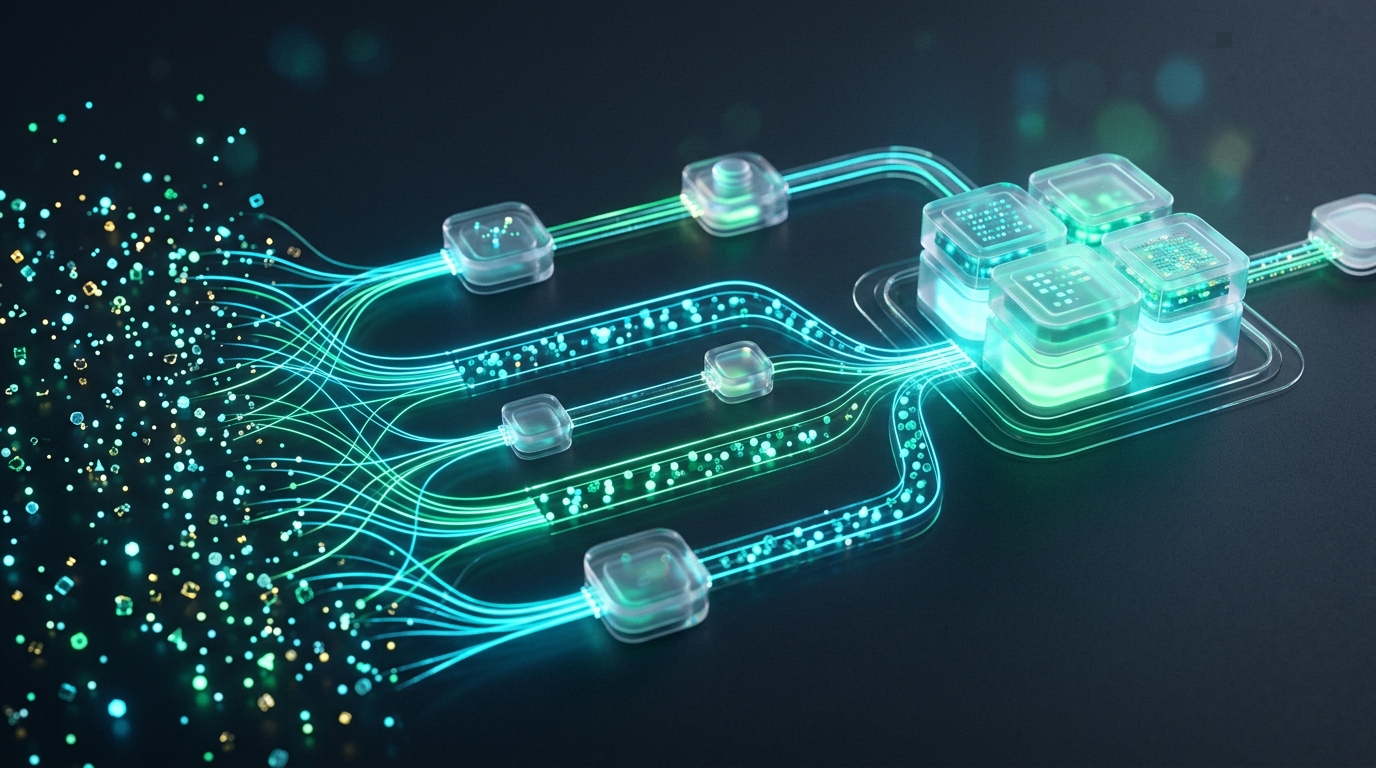 AI-ready structured data pipeline and defined business destinations